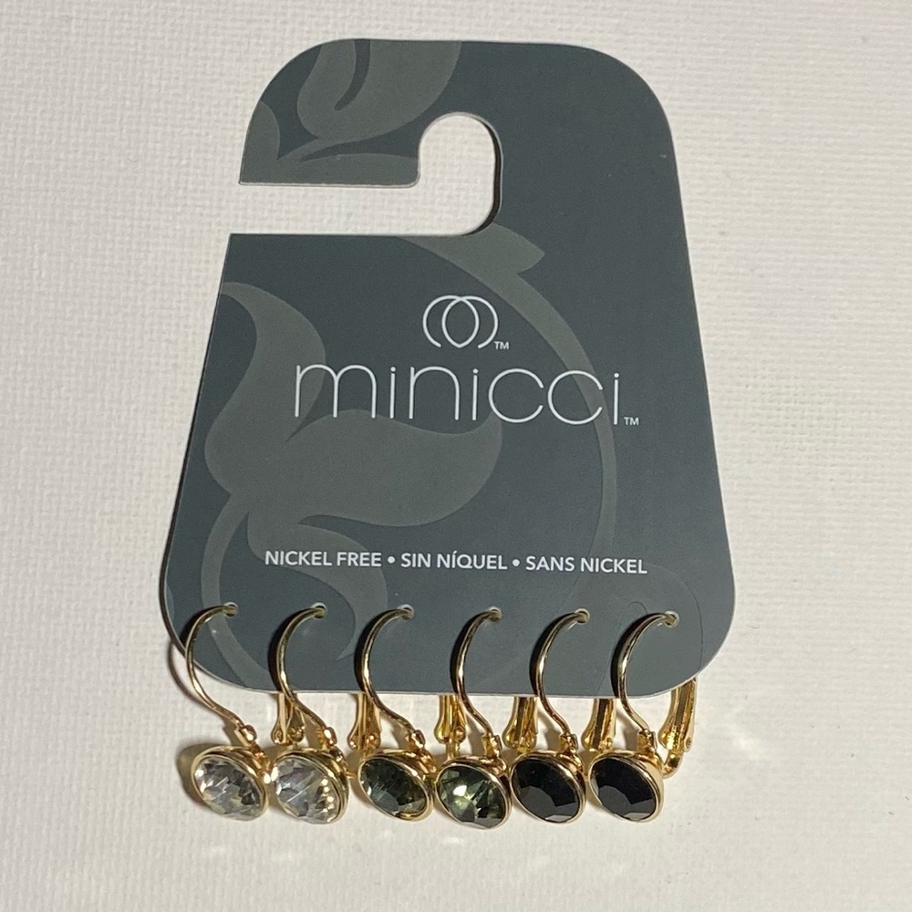 Minicci Rhinestone Earrings